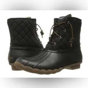 Sperry Saltwater Quilted Nylon Boot Sz 8.5